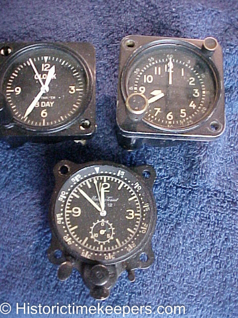 Mathey Tissot Type 12 Waltham a-13-a chronograph aircraft clock for sale