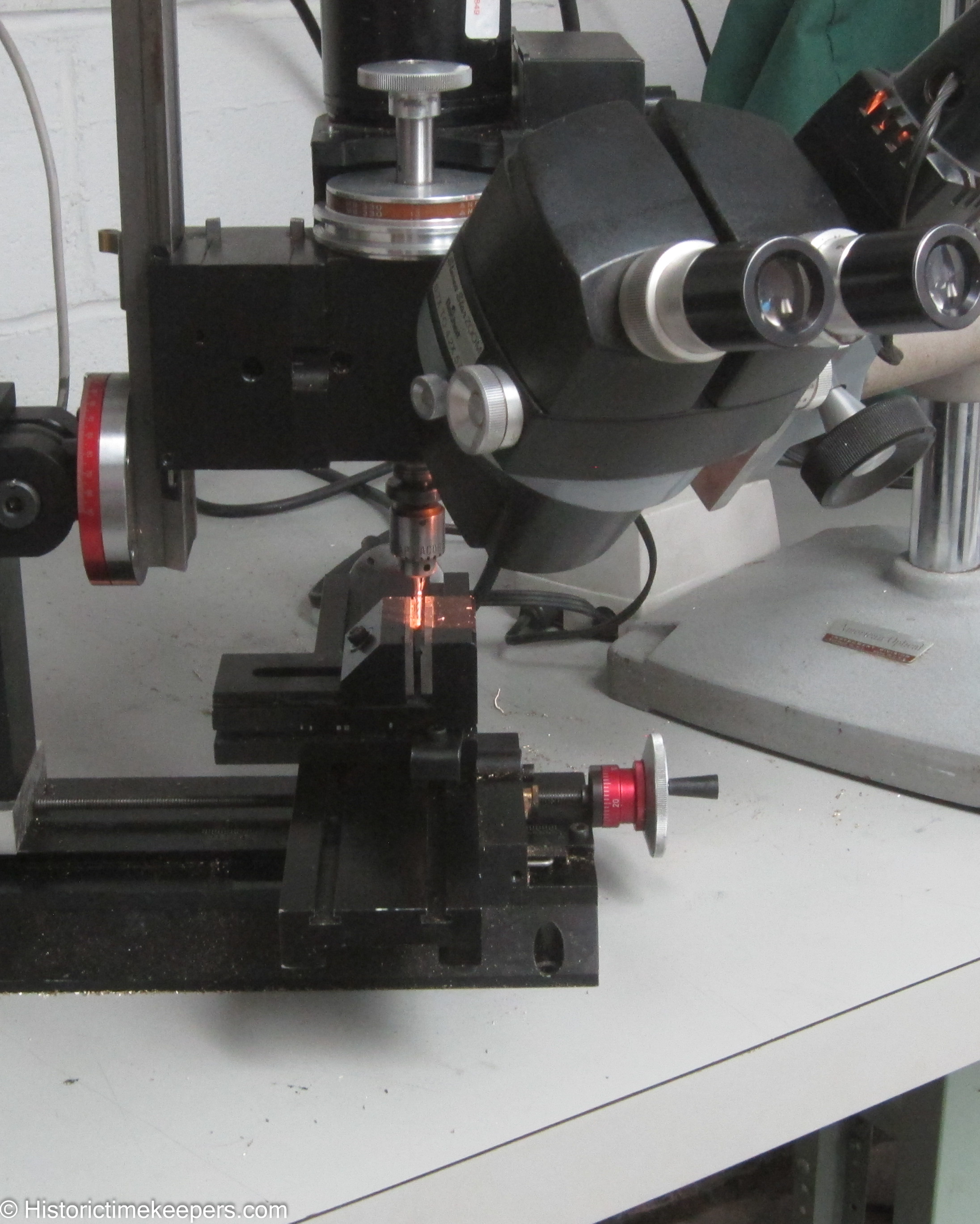 Reichert 570 Microscope machining watch restoration mill Sherline