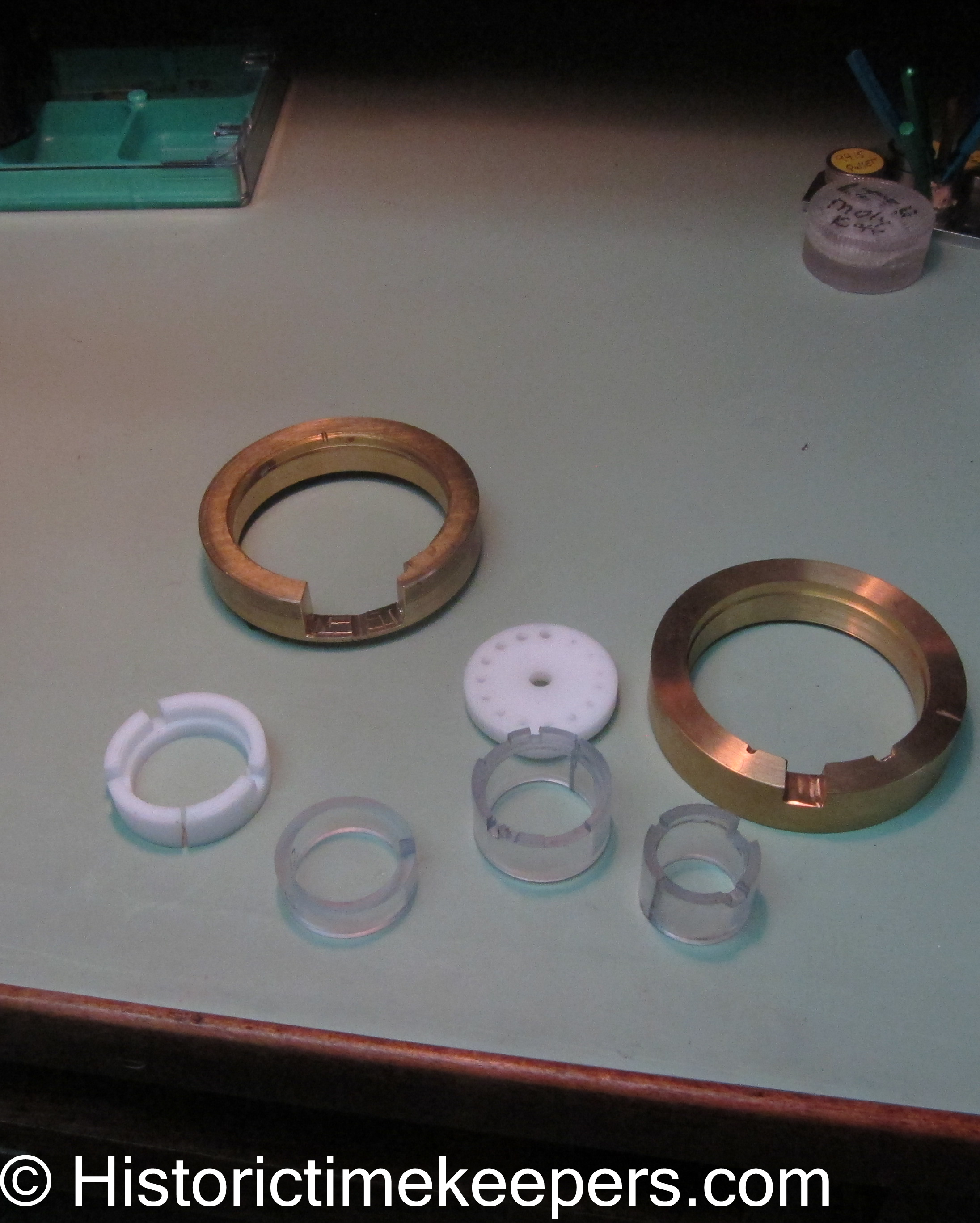 Custom made movement holders watch repair service restoration