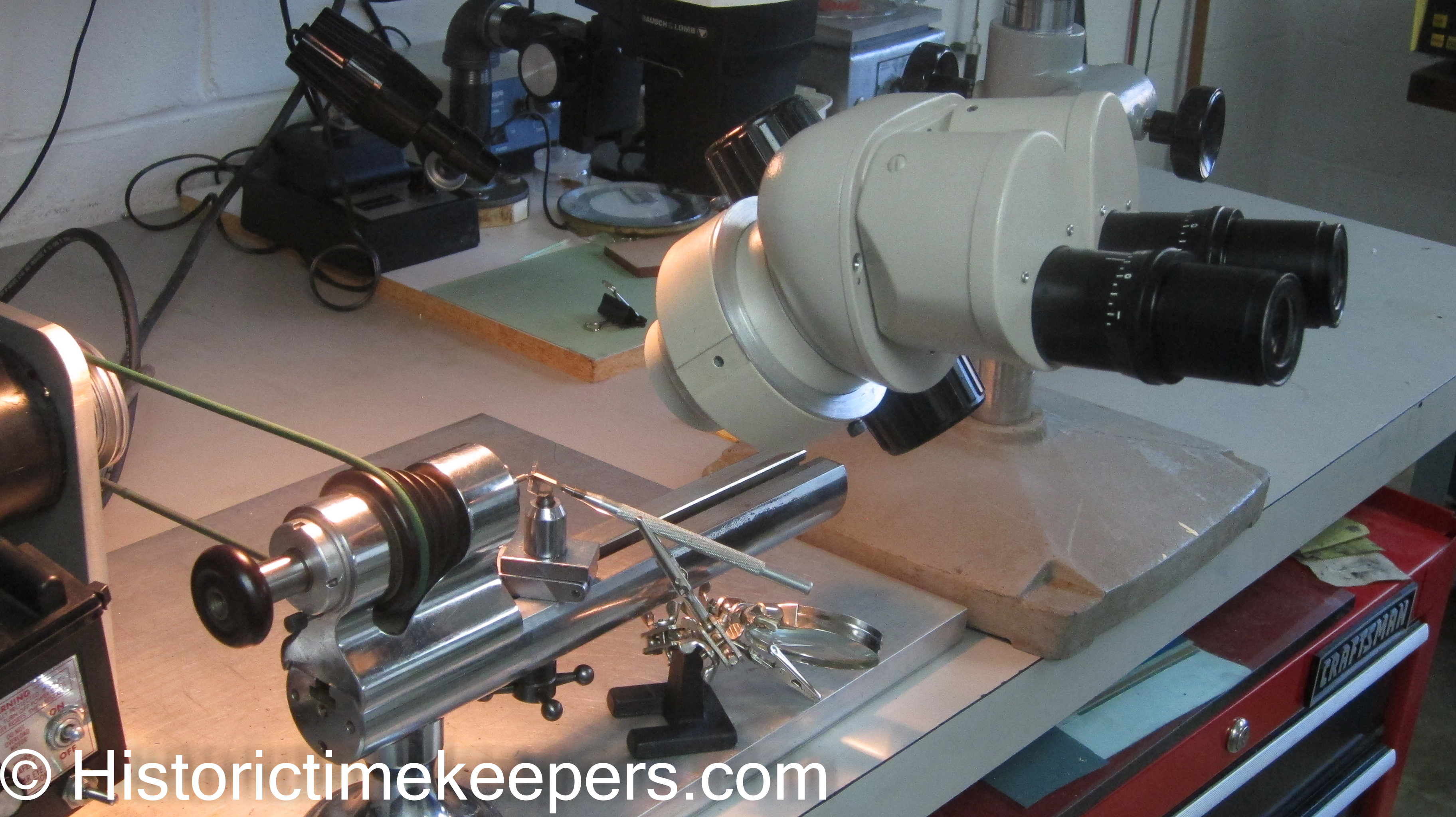 Watch repair restoration microscope lathe turning Nikon for sale