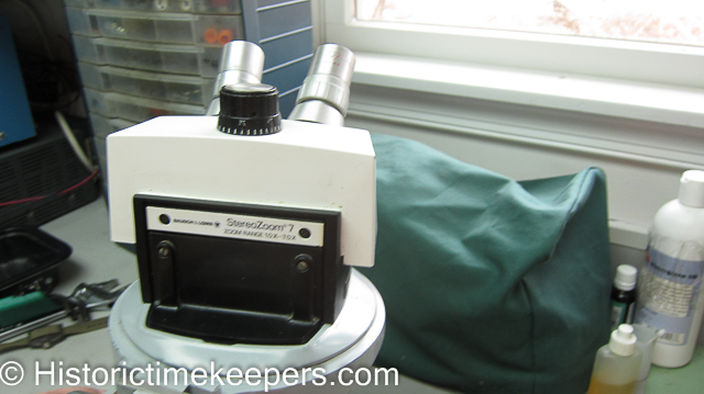 Bausch Reichert Olympus AO Amercian Optical Nikon Lomb watchmaker watch repair sale used stereo zoom 7 microscope