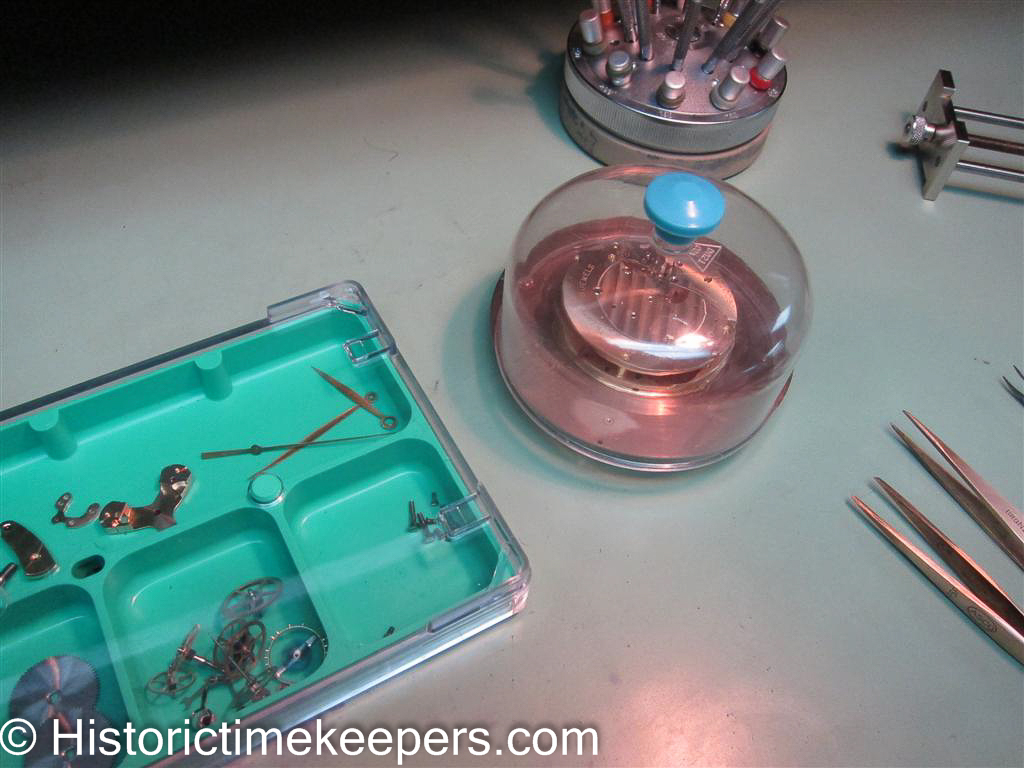 Omega Jump Seconds Clock for Assembly after Repair