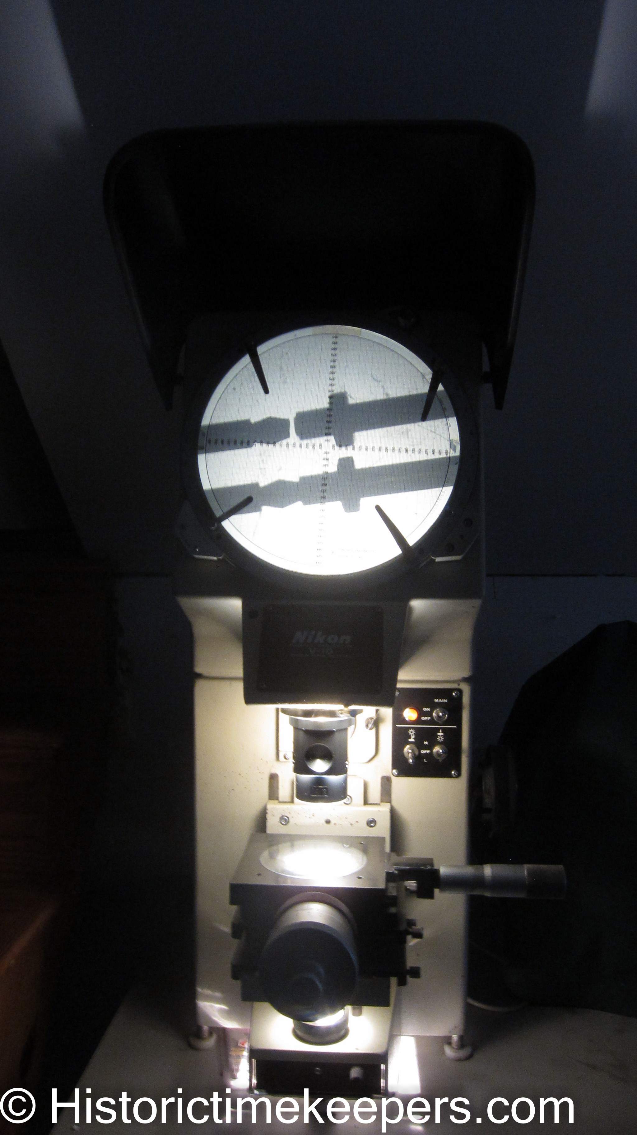 Nikon V-10 optical comparator Japaense Seikosha restoration
